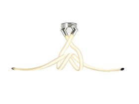 Armonia Polished Chrome Ceiling Lights Mantra Semi Flush Fittings